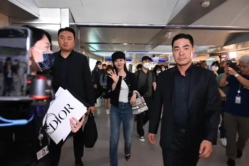 ▲金智媛來台。(圖/桃園機場聯誼會提供) ▲金智媛來台。(圖/桃園機場聯誼會提供)