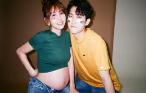▲粿粿（左）在跟范姜彥豐（右）結婚後2個月，便傳來了懷孕的喜訊，在2022年8月順利產下第一胎，粉絲們都替他們感到開心。（圖／粿粿IG）