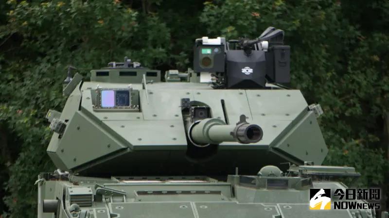 ▲105公厘輪型戰車砲塔。(圖/記者呂炯昌攝,2024.06.25)
