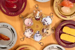 二波周邊商品「壽司郎 ×《原神》聯名款鑰匙圈」即將在7月1日開跑。(圖/壽司郎提供) ▲二波周邊商品「壽司郎 ×《原神》聯名款鑰匙圈」即將在7月1日開跑。(圖/壽司郎提供)