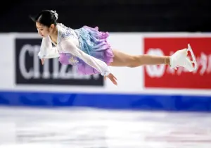 ▲李海仁曾於2023年世界錦標賽女子個人花式滑冰獲得銀牌。（圖／美聯社／達志影像）