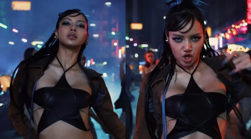 ▲韓團BLACKPINK成員Lisa新歌《Rockstar》MV上架，前衛造型掀起熱議。（圖／LLOUD Official YouTube）