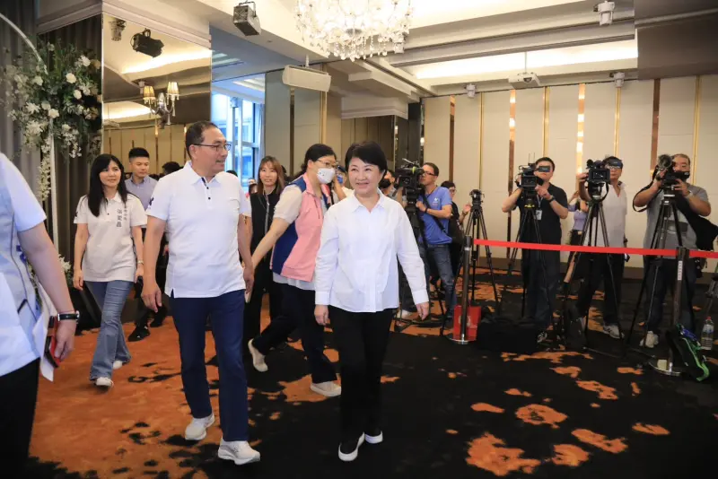 ▲台中市市長盧秀燕今（28）日率市府團隊，赴新北市政府進行城市交流參訪。（圖／台中市政府提供）