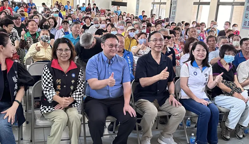 ▲國民黨國會改革宣講團今天由黨主席朱立倫帶隊前進中彰投。（圖／國民黨提供，2024.06.30）