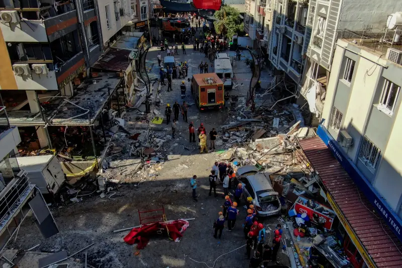 ▲土耳其西部地區一間餐廳發生重大氣爆事故，造成5人喪命、57人受傷。（圖／美聯社／達志影像）