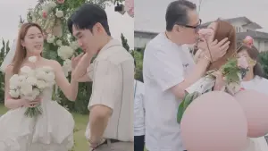 歐陽妮妮求婚現場遭歐陽龍「嘴對嘴」親吻!粉絲不忍直視:太噁了