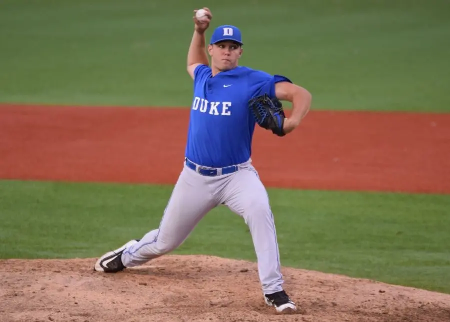 ▲富邦悍將持續補強備戰下半季，今日宣佈簽下新洋投Jack Labosky，預計將於近期抵達台灣，富邦悍將也宣布將透過首創的悍將APP票選系統，開放悍將家人們共同決定新洋投Jack Labosky的中文譯名。（圖／取自杜克大學官網）