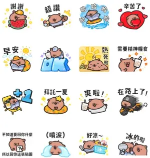 ▲LINE免費貼圖「ONE BOY × 小水豚」。(圖/取自LINE) ▲LINE免費貼圖「ONE BOY × 小水豚」。(圖/取自LINE)
