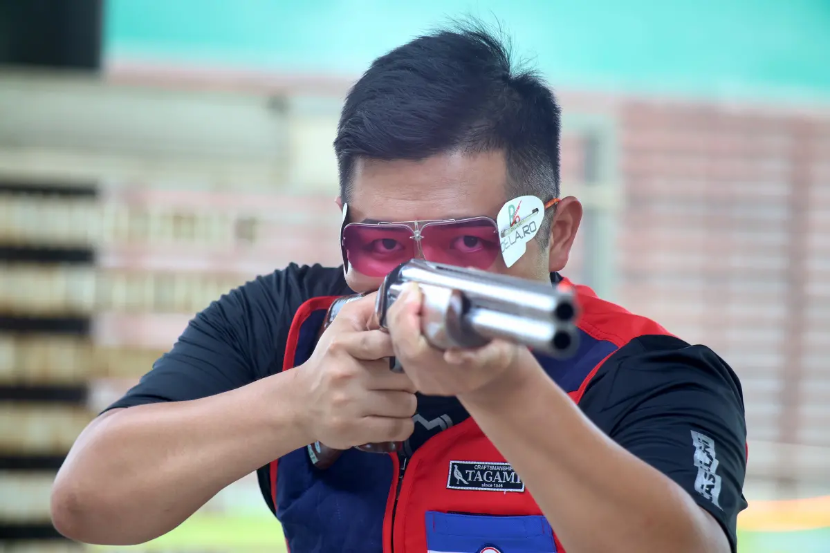 ▲楊昆弼三度征戰奧運，本次巴黎奧運目標是奪下獎牌。（圖／記者陳明中攝）