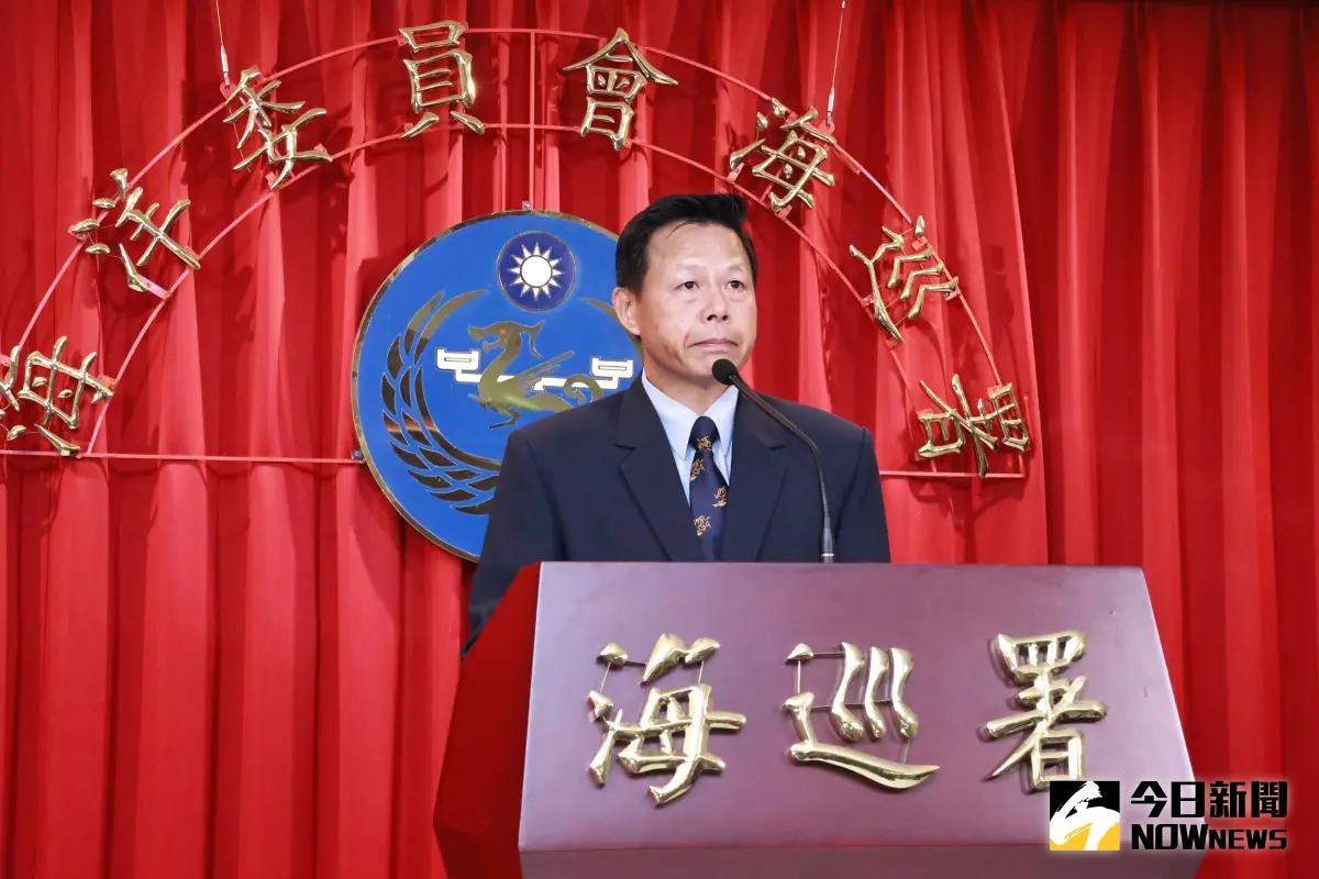 ▲海巡署舉行記者會，海巡署副署長謝慶欽說明澎湖籍「大進滿 88」漁船救援過程。（圖／記者吳翊緁攝，2024.07.03）