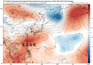 異常高壓在台灣上空!雙北、台中高溫警報又響 一週降雨熱區出爐