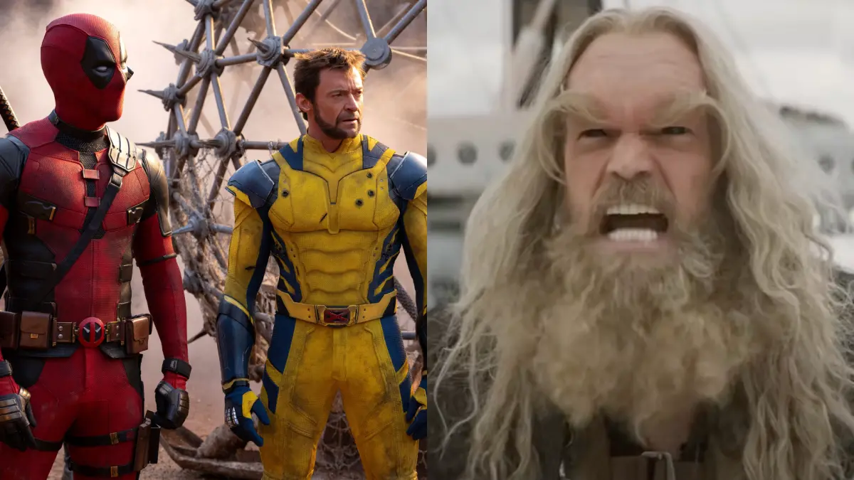 ▲《X戰警》大反派「劍齒虎」（右圖），20年後驚喜回歸《死侍與金鋼狼》，精彩對戰金鋼狼（左圖右）。（圖／漫威影業、MarvelTW YouTube）