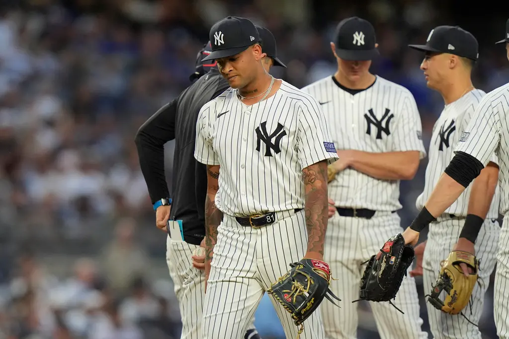 ▲MLB美國職棒紐約洋基近期球隊狀況不理想，近19場比賽苦吞14敗，也丟掉美聯東區龍頭寶座，目前則在美東落後給金鶯隊2場勝差。（圖／美聯社／達志影像）