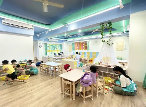 ▲ 橋頭區「貝思幼兒園」斥資1億2千萬元打造,佔地500坪,總樓地板面積600坪。(圖/高市府教育局提供) ▲ 橋頭區「貝思幼兒園」斥資1億2千萬元打造,佔地500坪,總樓地板面積600坪。(圖/高市府教育局提供)