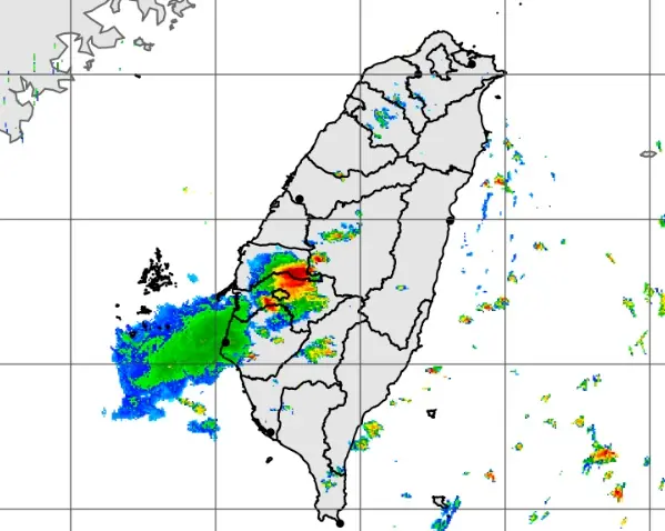 ▲中央氣象署今（5）日晚間針對雲林縣、嘉義縣發布「大雷雨即時訊息」，這場雷雨持續時間至19時0分。（圖／翻攝自中央氣象署）