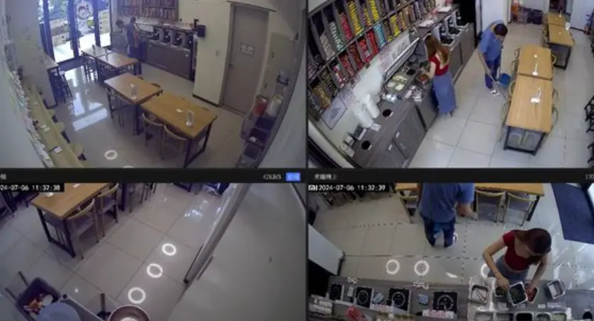 ▲台中一家無人拉麵店，遭民眾質疑「摸完垃圾補食材」。（圖／翻攝店家直播）