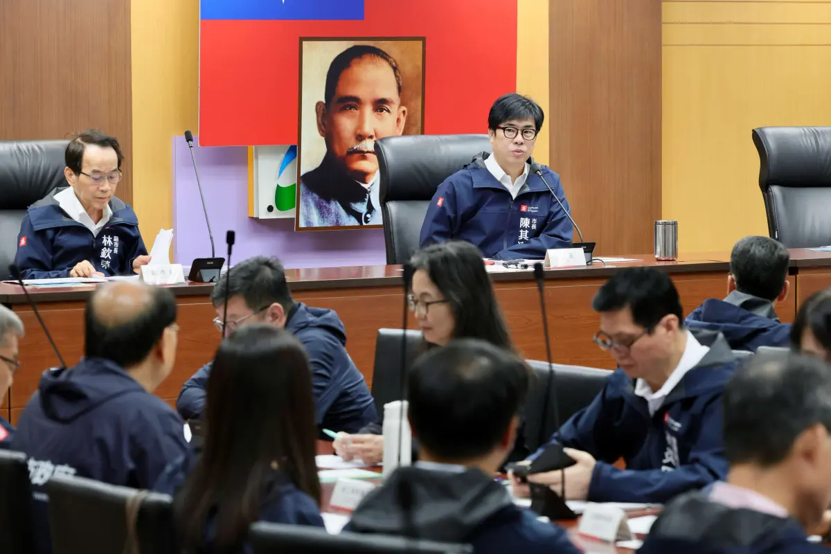 ▲陳其邁昨晚過臉書宣布，南韓男團Stray Kids將在11月登上高雄世運舉辦演唱會，陳其邁今天在接受訪問時表示，請大家容他做一點保密。（圖／高市府提供）