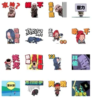▲LINE免費貼圖「波拉西亞戰記官方貼圖」。(圖/取自LINE) ▲LINE免費貼圖「波拉西亞戰記官方貼圖」。(圖/取自LINE)