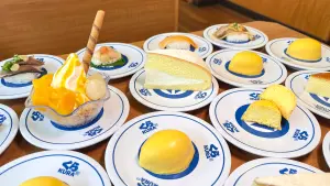 壽司郎4菜色「降價30元」!1店加碼生鮭魚1貫20 藏壽司9折送杯子 ▲藏壽司療癒甜點又一波,夏天必吃「香濃芒果聖代」,還有全新檸檬造型蛋糕、波士頓派。(圖/藏壽司提供)