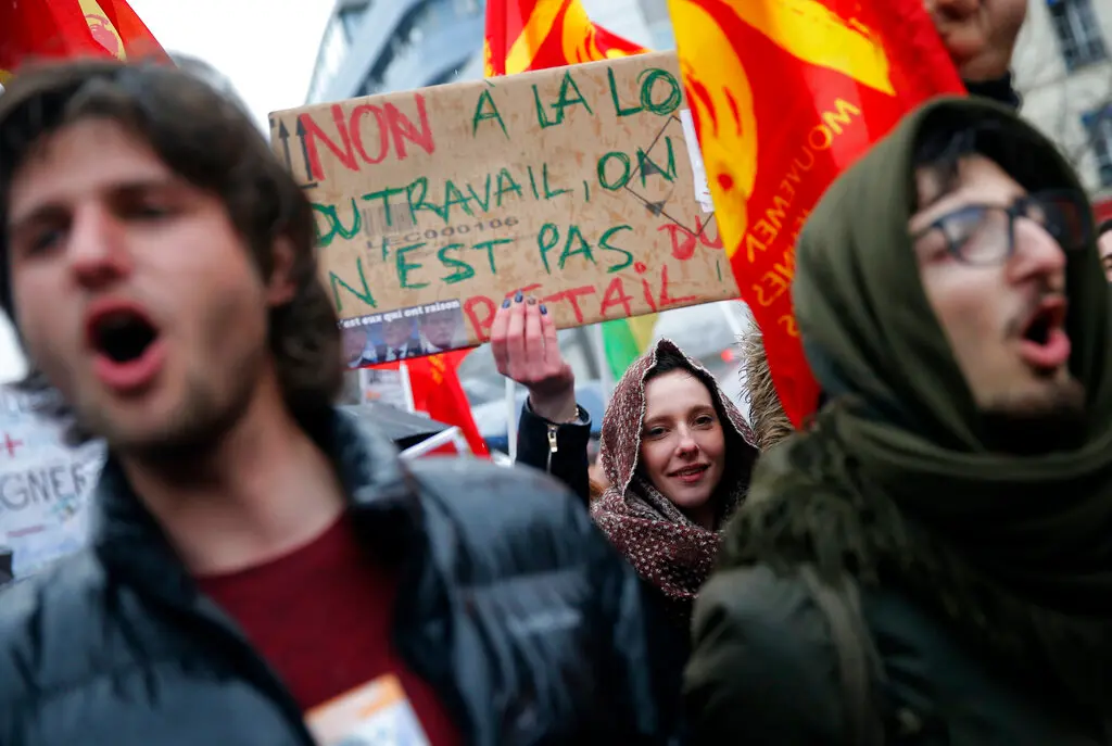 ▲法國總工會（CGT）、法國民主工會聯盟（CFDT）、法國勞工力量工會（FO）和全國自主工會聯盟（UNSA）計劃17日將發動罷工，屆時距離巴黎奧運開幕僅9天之遙。（圖／美聯社／達志影像）