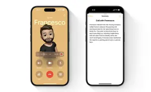 iOS 18支援通話錄音,如果有支援Apple Intelligence的手機還可以轉成逐字稿,甚至透過AI成摘要。(圖/翻攝官網) ▲iOS 18支援通話錄音,如果有支援Apple Intelligence的手機還可以轉成逐字稿,甚至透過AI成摘要。(圖/翻攝官網)