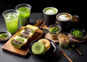 降溫消暑3大冰品買1送1!抹茶霜淇淋、双聖都半價 芒果冰免費吃 ▲抹茶控必朝聖!超齊全抹茶餐點,連續22日享明星商品優惠。(圖/一O八抹茶茶廊提供)