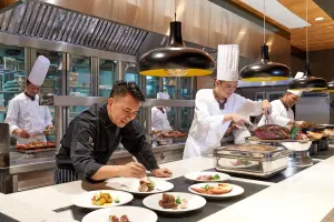 台北美福飯店「彩匯自助餐」推旅展優惠,6.9折起,另有現場買一送一優惠活動。(圖/取自台北美福大飯店臉書) ▲台北美福飯店「彩匯自助餐」推旅展優惠,6.9折起,另有現場買一送一優惠活動。(圖/取自台北美福大飯店臉書)