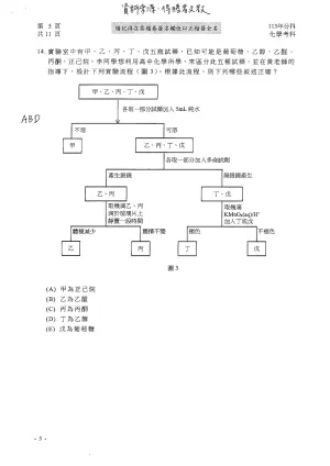 ▲分科測驗化學科參考解答，確切答案仍以大考中心公布為主。（圖／得勝者文教提供）