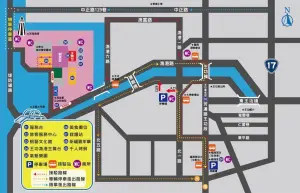 彰化王功節場域圖與接駁車路線。(圖/取自彰化王功節臉書) ▲彰化王功節場域圖與接駁車路線。(圖/取自彰化王功節臉書)