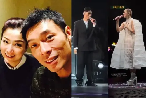 ▲許志安爆出喇舌偷吃醜聞後，首度與鄭秀文同台合唱。（圖／翻攝自微博）