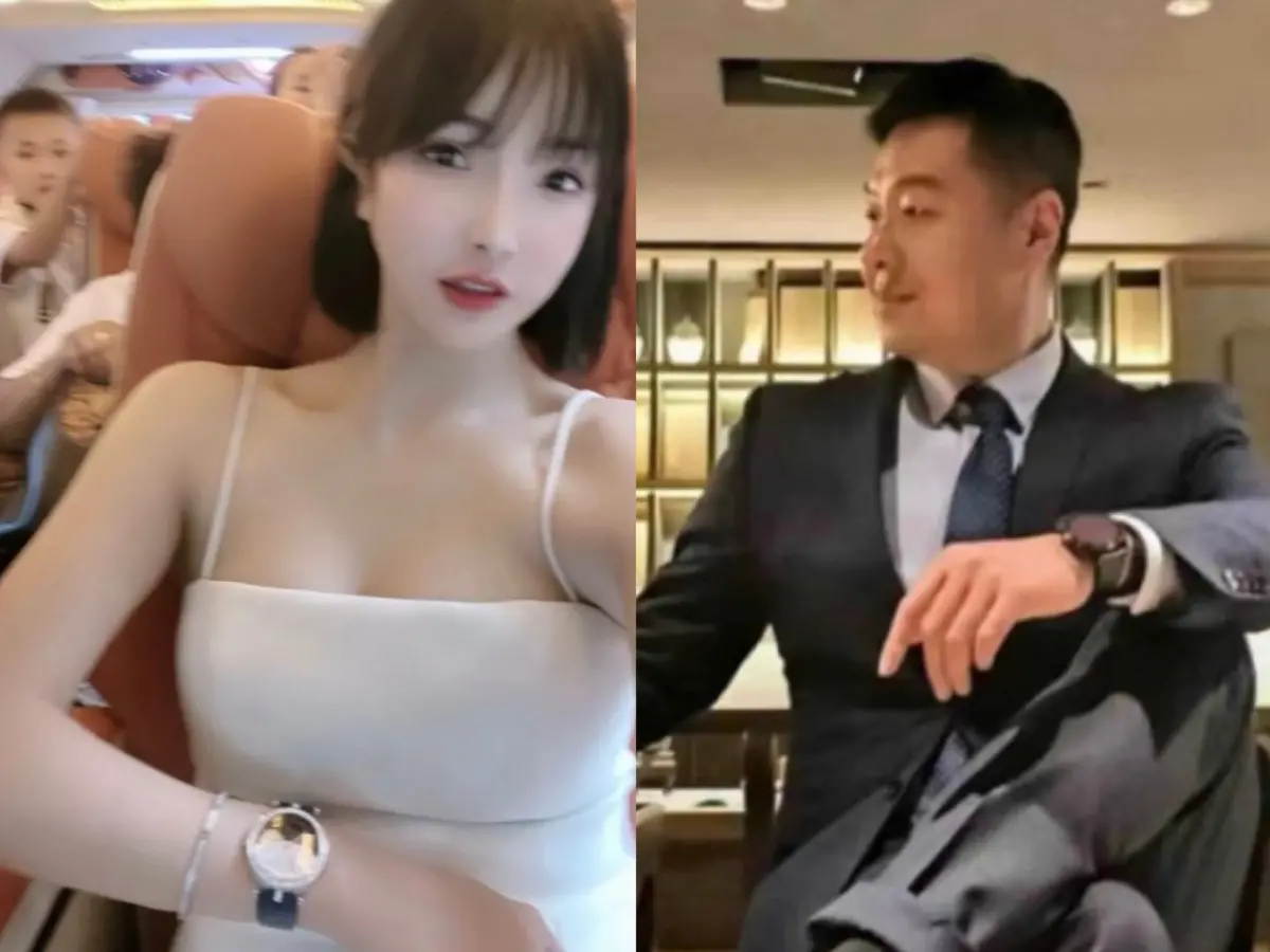 ▲一名正妹（左）在泰國慘遭兇嫌（右）謀殺，沒想到兇手早在12日便因典當假錶而落網。（圖／翻攝自微博）