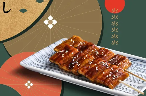 「旭集 和食集錦」即日起於8月15日前,推出限定鰻魚料理共有6款,包含鰻串等菜色。(圖/饗賓餐旅提供) ▲「旭集 和食集錦」即日起於8月15日前,推出限定鰻魚料理共有6款,包含鰻串等菜色。(圖/饗賓餐旅提供)