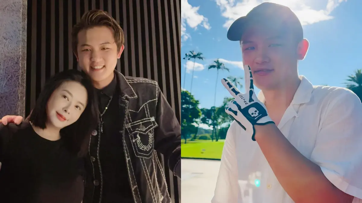 ▲梁軒安（右）遭旗下簽約女歌手控「性侵」！火速發聲反駁，曝老婆蕭淑慎（左）反應。（圖／梁軒安臉書）