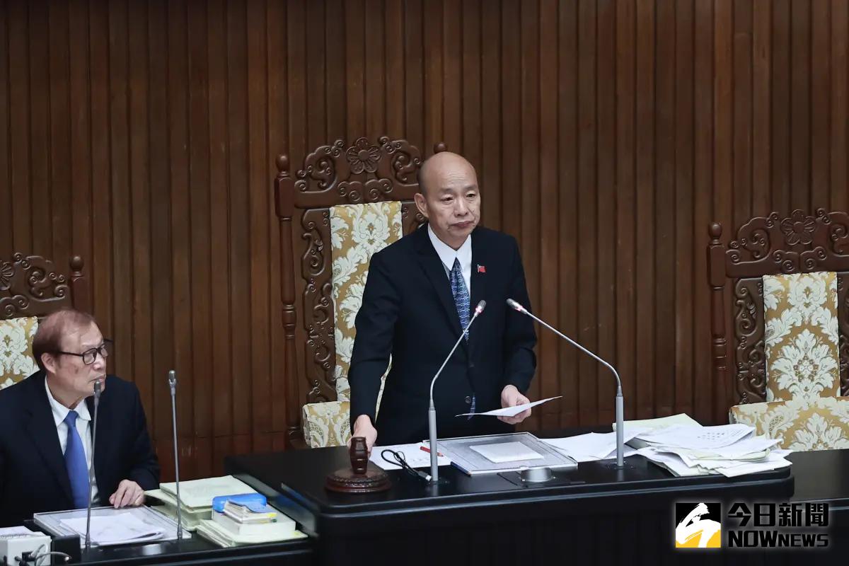 ▲立法院長韓國瑜院會宣布照案通過健保點值一點0.95元的主決議。（圖／記者葉政勳攝，2024.07.16）