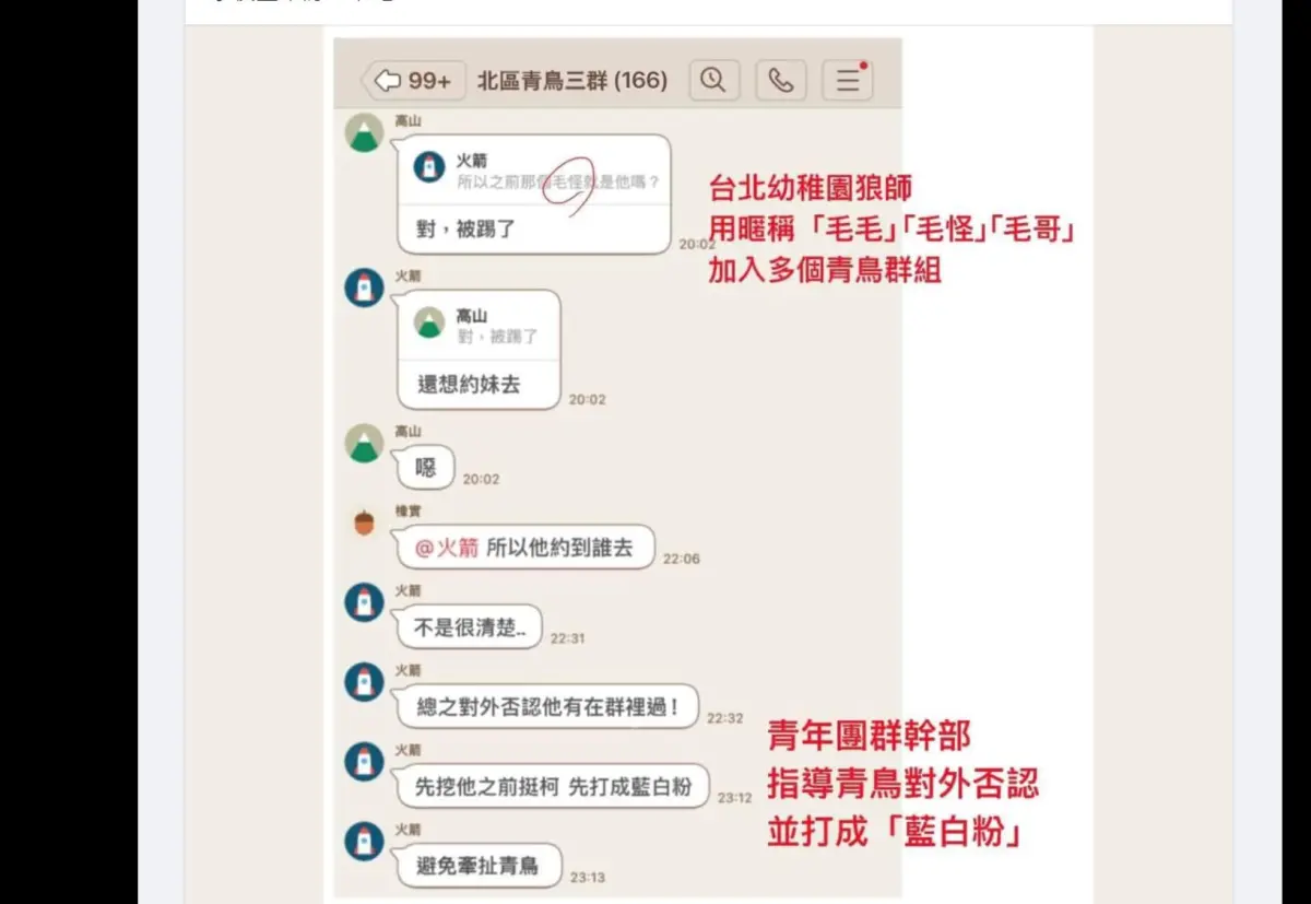 ▲對於許多白粉小草意圖把園長之子推到青鳥這邊，劉宇提出5點說明。（圖／擷取自劉宇臉書）