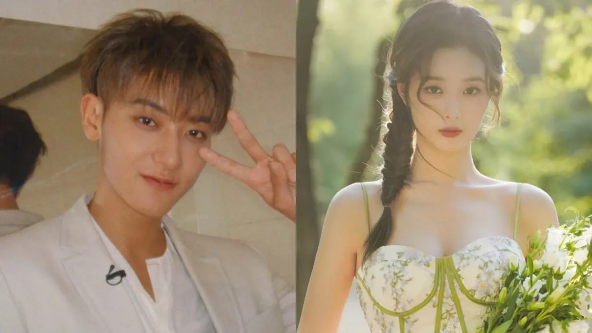 ▲徐藝洋（右）近日認愛身價高達872億的黃子韜（左），她被爆料「家境不輸對方」，身世遭挖掀起熱議。（圖／黃子韜IG、徐藝洋IG）