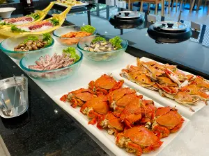 開箱/宜蘭礁溪「冠翔泉旅」植癒系溫泉飯店!戶外養生池泡五行湯 ▲「冠翔泉旅」將宜蘭在地當季食材端上桌。(圖/記者蕭涵云攝)