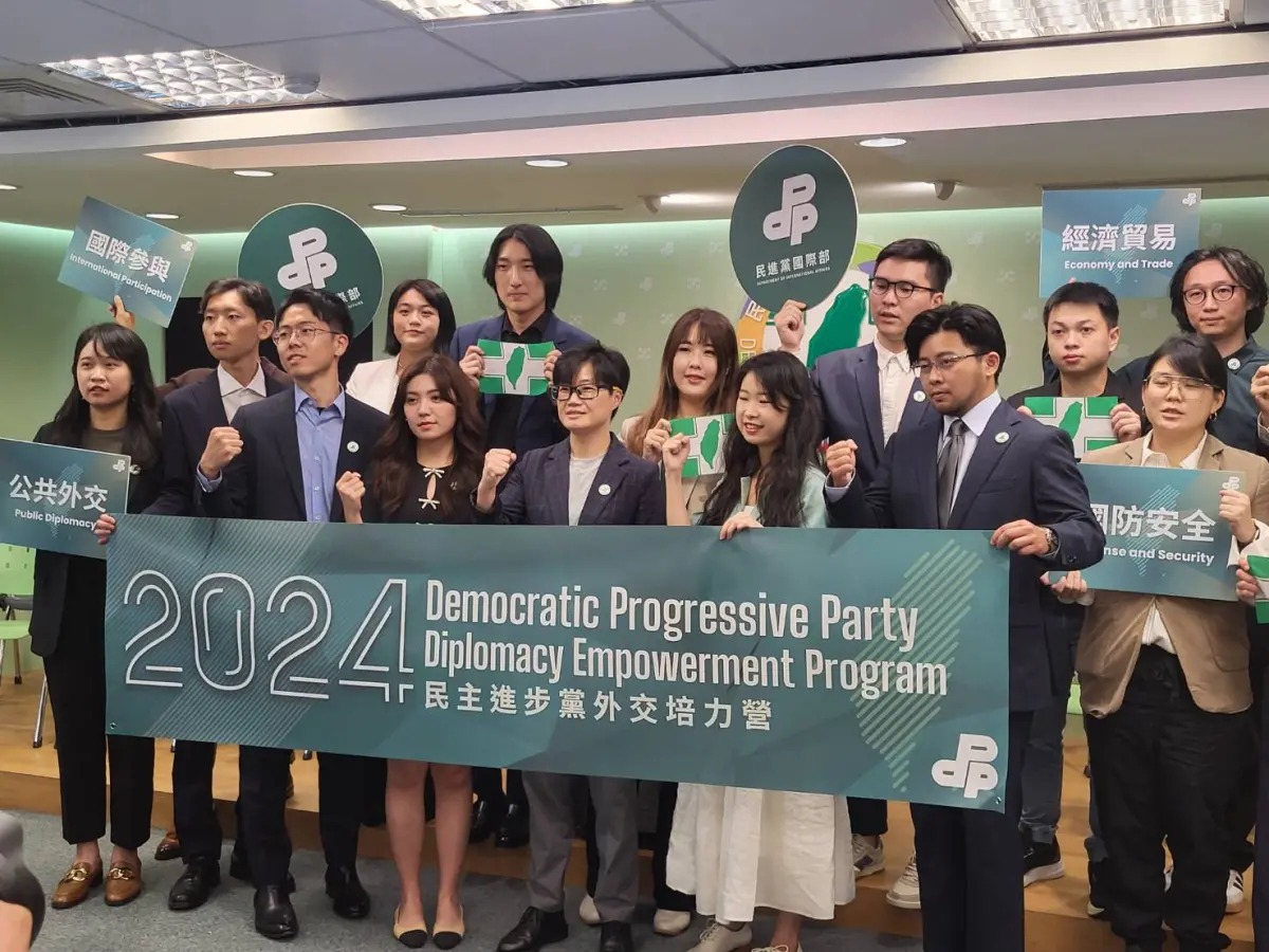 ▲民進黨下午舉行外交培力營赴美行前記者會，楊懿珊出席。（圖／記者陳佩君攝，2024.07.17）