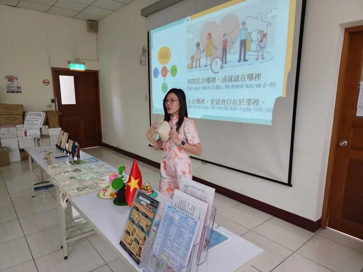 ▲雲林移民署辦的課程透過范氏伶老師的正能量和故事，激勵更多新住民勇於追求夢想。（圖／移民署提供）