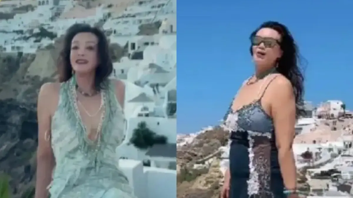 ▲張蘭已經高齡66歲的她仍自信穿上深V泳裝，沒想到竟然被黑粉投訴，還被警告汙染游泳池。（圖／翻攝自微博）