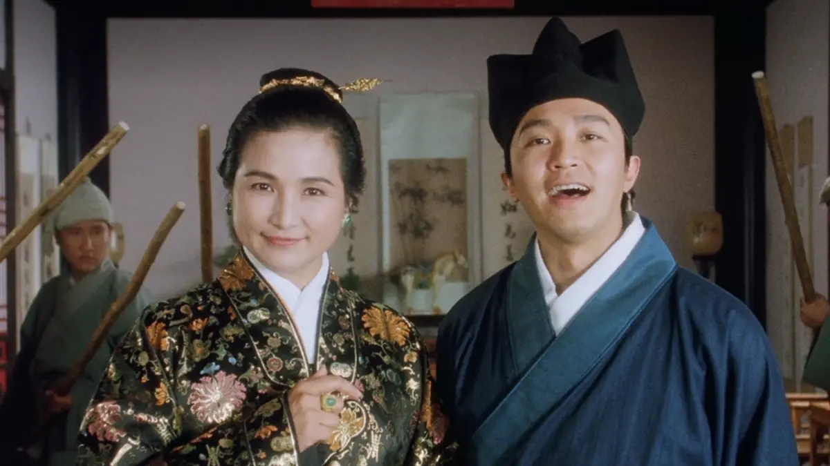 ▲鄭佩佩78歲去世，以《唐伯虎點秋香》華夫人、《臥虎藏龍》碧眼狐狸兩大經典角色廣為人知。（圖／《唐伯虎點秋香》劇照）