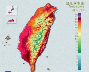 新北體感溫飆41°C!台北、宜蘭等18縣市高溫警戒 台灣曬成紅番薯