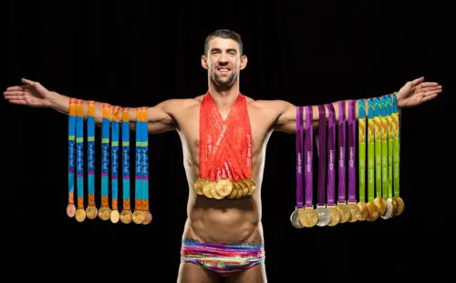 ▲美國傳奇泳將「飛魚」Michael Phelps擁有28枚奧運獎牌，為史上獲得最多奧運獎牌的運動員，同時斬獲史上最多的23面奧運金牌。（圖／美聯社／達志影像）