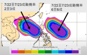 颱風路徑朝台灣逼近！環流籠罩花東　「3地區」颱風沒來也下暴雨
