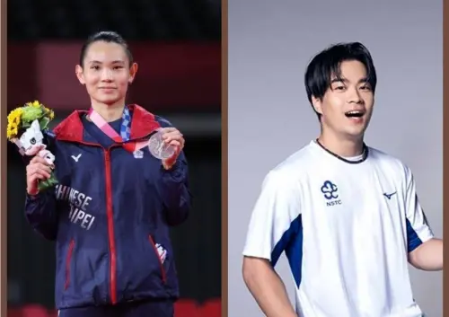巴黎奧運開幕典禮,將由羽球戴資穎(左)及霹靂舞孫振(右)擔任台灣代表團入場掌旗官。(體育署提供) ▲巴黎奧運開幕典禮,將由羽球戴資穎(左)及霹靂舞孫振(右)擔任台灣代表團入場掌旗官。(體育署提供)
