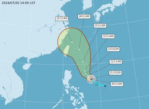 凱米最快下週二發海警！北台灣雨最猛「下到發紅」　有機會發陸警
