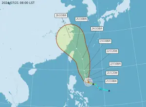 凱米颱風明加速轉中颱！海陸警有機率　最新路徑、影響最劇時機曝
