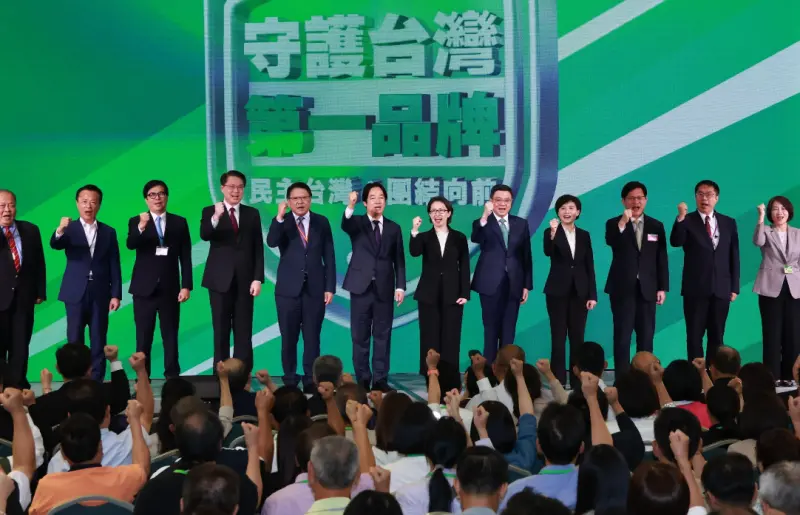 ▲民進黨今舉行全代會，賴清德、卓榮泰等人出席。（圖／記者吳翊緁攝，2024.07.21）