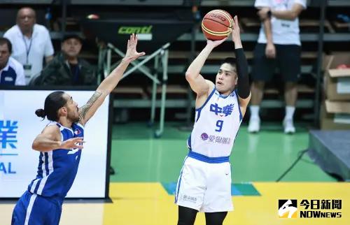 ▲第43屆威廉瓊斯盃中華藍隊陳盈駿。（圖／記者葉政勳攝 , 2024.07.21）