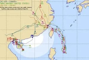 凱米颱風最新各國路徑曝！週三、四達強度巔峰　吳德榮：不可小覷
